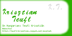 krisztian teufl business card